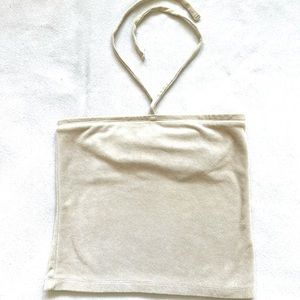 Gap terry cloth cropped tube top